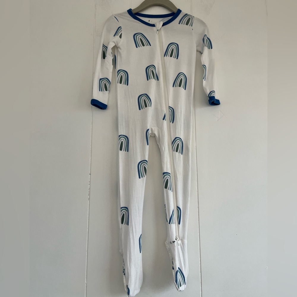 Kyte BABY Retired Sapphire Rainbow Footie Bamboo Size 12-18 Months